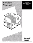 Monarch 9820TM Printer User Manual