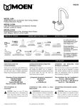Moen 8304 Plumbing Product User Manual