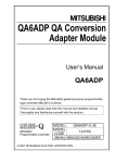 Mitsubishi Electronics QA6ADP Car Stereo System User Manual