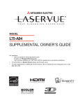 Mitsubishi Electronics L75-A94 Flat Panel Television User Manual