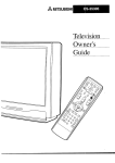 Mitsubishi Electronics CS-35305 CRT Television User Manual