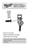 Milwaukee 6/1/1676 Drill User Manual