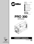 Miller Electric PRO 300 Welding System User Manual