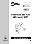 Miller Electric 350, 350P Welder User Manual