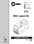 Miller Electric 280 NT Welding System User Manual