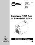 Miller Electric 1251 Welder User Manual