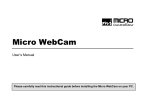 Micro Innovations Micro WebCam Digital Camera User Manual