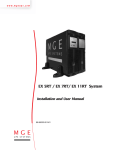 MGE UPS Systems EX 11RT Power Supply User Manual