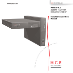 MGE UPS Systems 2200RT Power Supply User Manual