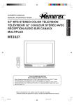 Memorex MT2327 CRT Television User Manual