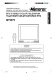 Memorex MT2272 CRT Television User Manual