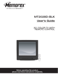 Memorex MT2028D-BLK Flat Panel Television User Manual