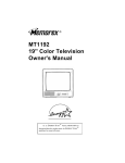 Memorex MT1192 CRT Television User Manual