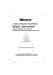 Memorex MSP-PH2400 Cordless Telephone User Manual