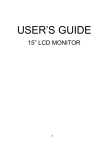 Memorex MM1540 Computer Monitor User Manual