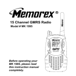 Memorex MK1995 Two-Way Radio User Manual