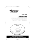 Memorex MD6488 CD Player User Manual