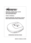 Memorex MD6440cp CD Player User Manual