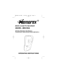 Memorex MB2186AOM VCR User Manual