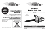 McCulloch MXC1840DH Chainsaw User Manual