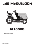 McCulloch 532 43 45-03 Lawn Mower User Manual