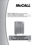 McCall Refrigeration MCCR1-S Refrigerator User Manual