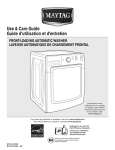 Maytag W10441076C - SP Washer User Manual