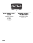 Maytag W10295008A Washer User Manual