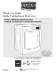 Maytag W10254443A Washer User Manual
