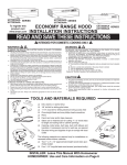 Maytag UXT2030AA Ventilation Hood User Manual