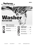 Maytag PAVT-5 Washer User Manual