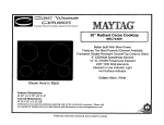 Maytag MEC7430W Cooktop User Manual