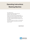 Maytag MAF9501 Washer User Manual