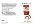 Maximatic EPM-400 Popcorn Poppers User Manual