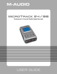 M-Audio 24 Cassette Player User Manual