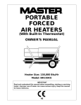 Master Lock BR150CE Air Conditioner User Manual