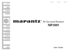 Marantz NR1601 Home Theater System User Manual