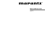 Marantz LC3050 Flat Panel Television User Manual