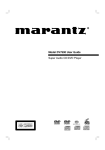 Marantz DV7600 DVD Player User Manual
