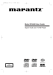 Marantz DV6500 DVD Player User Manual