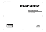 Marantz CC4001 CD Player User Manual