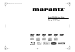 Marantz BD8002 DVD Player User Manual