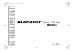 Marantz BD5004 DVD Player User Manual