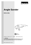 Makita 9060L Sander User Manual