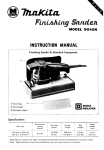 Makita 9045N Sander User Manual