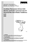 Makita 6312DWG Cordless Drill User Manual