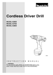 Makita 6270D Drill User Manual