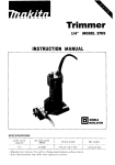 Makita 3705 Trimmer User Manual