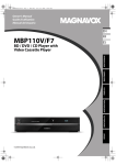 Magnavox MBP110V/F7 VCR User Manual