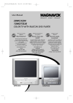 Magnavox 13MDTD20 TV DVD Combo User Manual